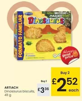 Oferta de Artiach - Dinosaurus Biscuits por 3,36€ en Eroski