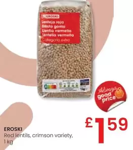 Oferta de Eroski - Red Lentils por 1,59€ en Eroski