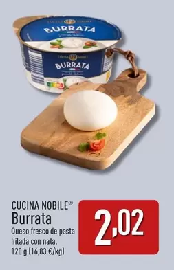 Oferta de Cucina Nobile - Burrata por 2,02€ en ALDI