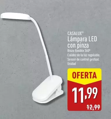 Oferta de Casalux - Lámpara LED Con Pinza  por 11,99€ en ALDI