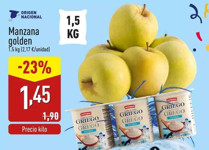 Oferta de Manzana Golden por 1,45€ en ALDI