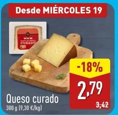 Oferta de Queso Curado por 2,79€ en ALDI