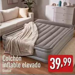 Oferta de Colchón Inflable Elevado por 39,99€ en ALDI