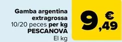 Oferta de Pescanova - Gambon Extragrande 10/20 Piezas Por Kg  por 9,49€ en Carrefour