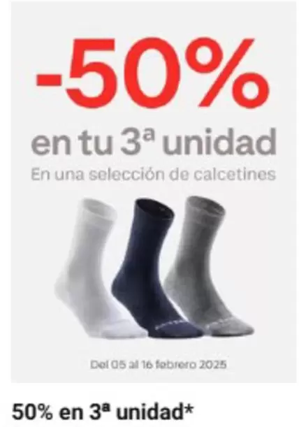 Oferta de En Una Selección De Calcetines en Decathlon