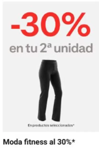 Oferta de Moda Fitness  en Decathlon