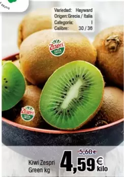 Oferta de Zespri - Kiwi Green por 4,59€ en Froiz