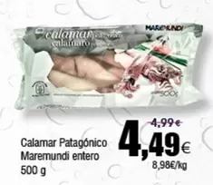 Oferta de Maremundi - Calamar Patagonico por 4,49€ en Froiz