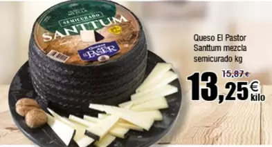 Oferta de El Pastor - Queso  Semicurado por 13,25€ en Froiz