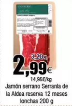 Oferta de Serrano - Jamón  Serrana De La Aldea Reserva 12 Meses Lonchas por 2,99€ en Froiz