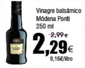 Oferta de Ponti - Vinagre Balsamico Modena por 2,29€ en Froiz