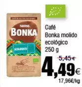 Oferta de Bonka - Café  Molido Ecológico por 4,49€ en Froiz