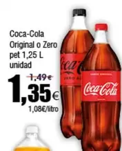 Oferta de Coca-Cola - Original O Zero por 1,35€ en Froiz