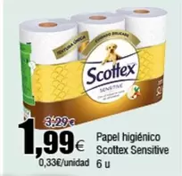 Oferta de Scottex - Papel Higiénico por 1,99€ en Froiz