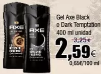 Oferta de Axe - Gel Black O Dark Temptation por 2,59€ en Froiz