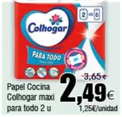 Oferta de Colhogar - Papel Cocina Maxi Para Todo por 2,49€ en Froiz