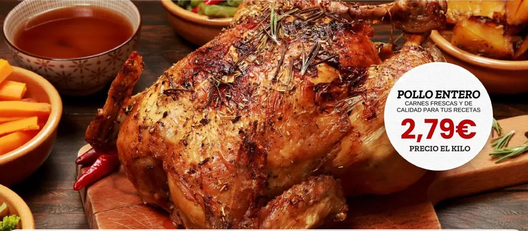 Oferta de Pollo Entero por 2,79€ en Sangüi