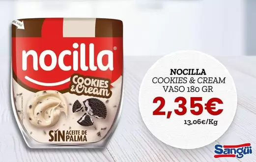 Oferta de Nocilla - Cookies & Cream por 2,35€ en Sangüi