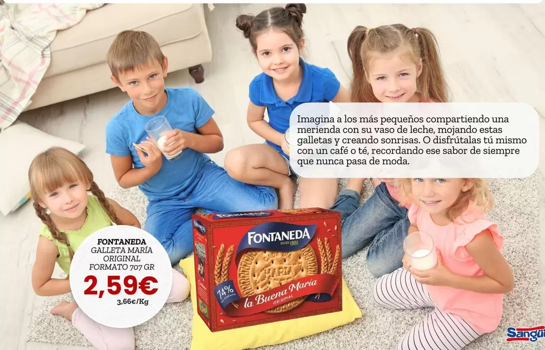 Oferta de Fontaneda - Galleta María Original  por 2,59€ en Sangüi