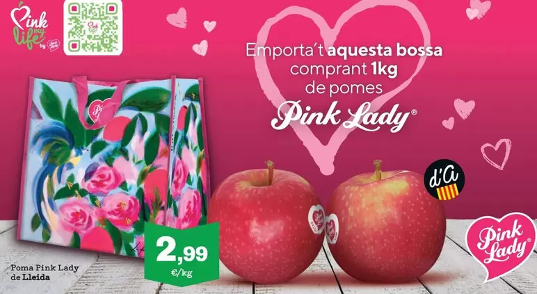 Oferta de Pink Lady - Poma De Lleida por 2,99€ en Sorli