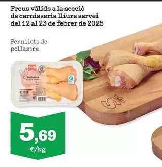 Oferta de Pernilets De Pollastre por 5,69€ en Sorli