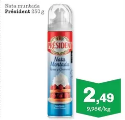 Oferta de Président - Nata Muntada por 2,49€ en Sorli