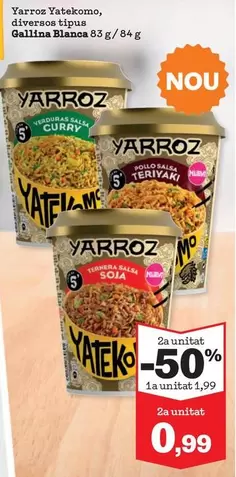 Oferta de Gallina Blanca - Yarroz Yatekomo por 1,99€ en Sorli