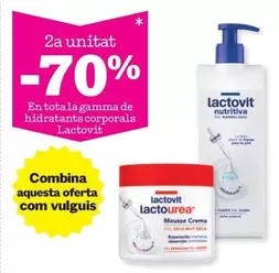 Oferta de Lactovit - En Tota La Gamma De Hidratants Corporals  en Sorli