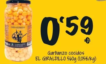 Oferta de Garbanzo Cocidos por 0,59€ en Cash Fresh