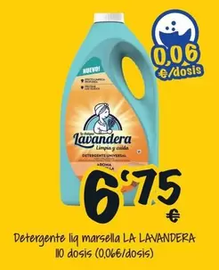 Oferta de Lavandera - Detergente Liq Marsella por 6,75€ en Cash Fresh