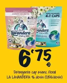 Oferta de Lavandera - Detergente Cap Esenc. Floral por 6,75€ en Cash Fresh