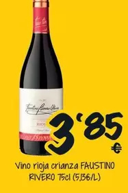 Oferta de Faustino Rivero - Vino Rioja Crianza por 3,85€ en Cash Fresh