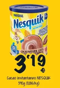 Oferta de Nestlé - Cacao Instantaneo Nesquik por 3,19€ en Cash Fresh