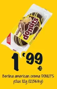 Oferta de Donuts - Berlina American Crema por 1,99€ en Cash Fresh