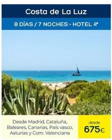 Oferta de Costa -  De La Luz por 675€ en Viajes El Corte Inglés