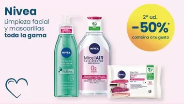 Oferta de Nivea -  Limpieza Facial Y Mascarillas Toda La Gama en Clarel