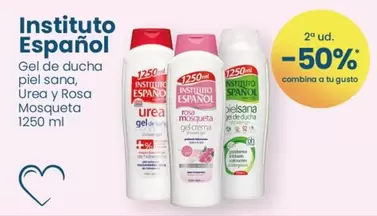 Oferta de Instituto Español - Gel De Ducha Piel Sana, Urea Y Rosa Mosqueta en Clarel