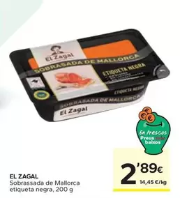 Oferta de El Zagal - Sobrassada De Mallorca Etiqueta Negra por 2,89€ en Caprabo