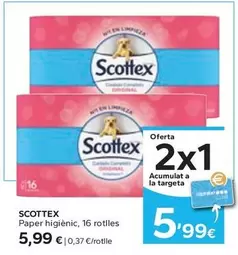 Oferta de Scottex - Paper Higiènic por 5,99€ en Caprabo