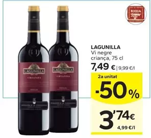 Oferta de Lagunilla - Vi Negre Criança por 7,49€ en Caprabo