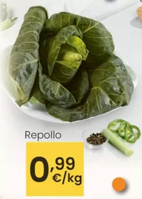 Oferta de Repollo por 0,99€ en Eroski