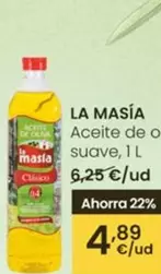 Oferta de La Masía - Aceite De Oliva Suave por 4,89€ en Eroski