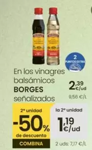 Oferta de Borges - En Los Vinagres Balsamicos Senalizados por 2,39€ en Eroski