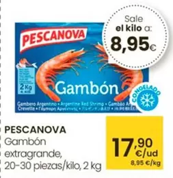 Oferta de Pescanova - Gambon Extragrande por 17,9€ en Eroski