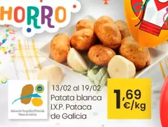 Oferta de Patata Blanca I.X.P. Pataca De Galicia por 1,69€ en Eroski