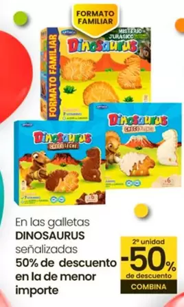 Oferta de Dinosaurios - Galletas  en Eroski