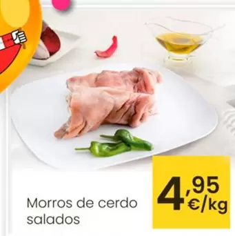 Oferta de Morros De Cerdo Salados por 4,95€ en Eroski