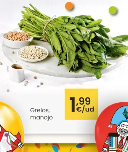 Oferta de Grelos Manojo por 1,99€ en Eroski