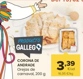 Oferta de Corona De Andrade - Orejas De Carnaval por 3,39€ en Autoservicios Familia