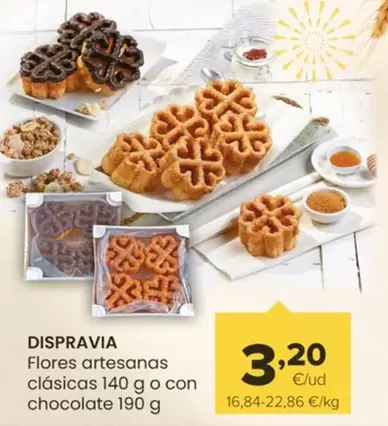 Oferta de Dispravia - Flores Artesanas Clasicas O Con Chocolate por 3,2€ en Autoservicios Familia